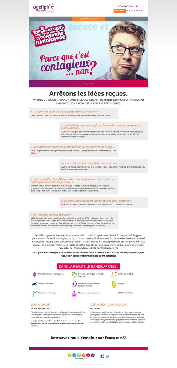 Agefiph, campagne e-mailing